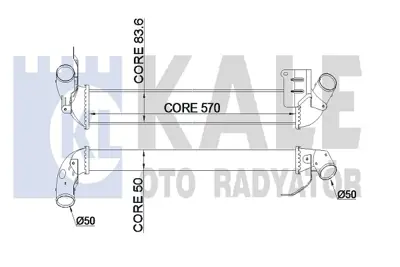 KALE 345120 TURBO RADYATÖRÜ 345120 CLIO SYMBOL 01-> CLIO-II 04-> 1.5 DCI