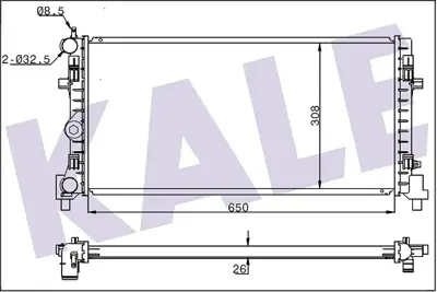 KALE 345835 RADYATÖR KOMPLE 345835 A1 A1 SPORTBACK IBIZA-V IBIZA-V SPORTCOUPE IBIZA-V