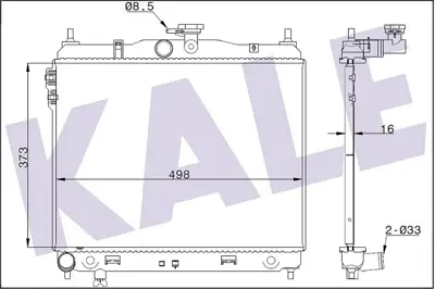 KALE 346150 RADYATÖR 346150 GETZ (03 05) 1.3 1.6 (BRAZING)