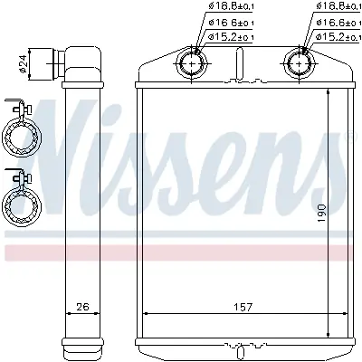 KALE 346825 KALORİFER RADYATÖRÜ 346825 DOKKER LODGY 1.2 1.5DCI 1.6 (BRAZING)