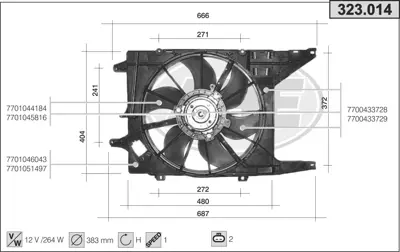 KALE 346960 FAN MOTORU 346960 MEGANE-I SCENIC-I DAVLUMBAZLI