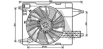 KALE 347230 FAN MOTORU 347230 MEGANE I (97 99) MEGANE-II 1.4 1.6 2.0 1.5DCI 1.9DCI SCENIC-II