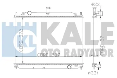 KALE 369500 RADYATÖR 369500 ACCENT ERA 1.5 CRDI (370x538x26) BRAZING MT