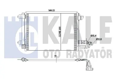 KALE 375400 KLİMA RADYATÖRÜ 375400 CADDY-III GOLF VI JETTA-III EOS SCIROCCO TOURAN SUPER-B O