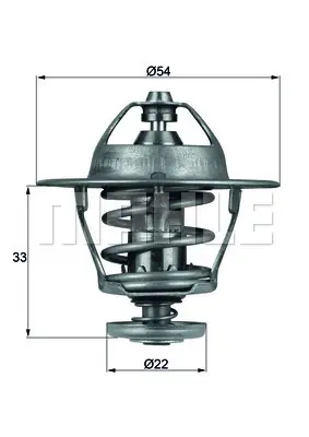 MAHLE TX53.85D TERMOSTAT TX53.85D 1338075 COMBO-C ASTRA-G-H 1.7 CDTI (6109.85358)