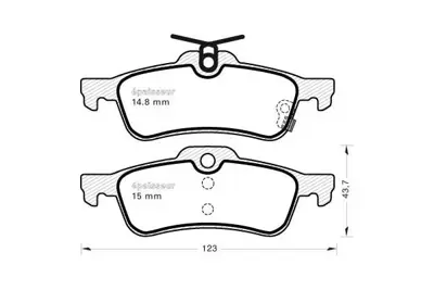 STEP ST24574 DİSK BALATA ARKA ST24574 YARİS 1.0 VVT-İ,1.3 VVT-İ,D-4D (01/2006-)