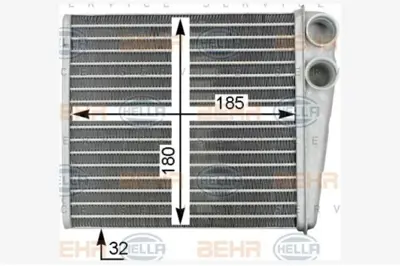 BEHR AH208000S KALORİFER RADYATÖRÜ 8FH351315781 CADDY-III GOLF V-VI JETTA-III LEON A3 Q3