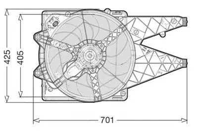 JDEUS EV896000 FAN MOTORU + DAVLUMBAZ EV896000 DOBLO (09-) 1.3 JTD 1.6 JTD 2.0 JTD (+/-AC)