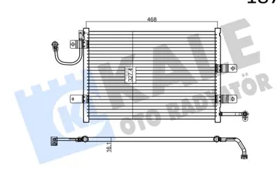 KALE 010ABC070 KLİMA RADYATÖRÜ 010ABC070 MAREA
