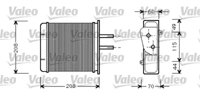 KALE 346370 KALORİFER RADYATÖRÜ 346370 PUNTO 1.1 1.2 1.4 1.6 1.7 (93-99)