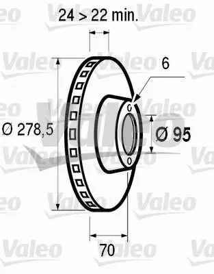 VALEO 186210 DİSK FREN AYNASI ÖN 186210 MASTER T30 T35 (81) 6 BİJON (TAKIM FIYATI)