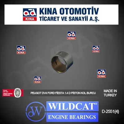 WILDCAT 2551 PİSTON KOL BURCU 2551 FIESTA 1.4TDCİ DW4 P206 P307 1.4HDİ