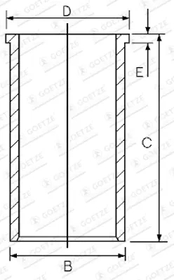 FEDERAL-MOGUL MOTORPARTS 14-020420.00 Gömlek GM 14/020420.00