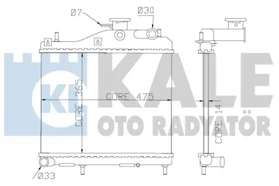 KALE 358200 Radyatör 358200 Accent Admıra 1.5 Crdı (02 05) (360x471x16)brazıng Mt GM 2531025810, GM 1283122, GM 8MK376762071, GM 54M21, GM 67049, GM 6455Q7, GM E164163, GM 96176820, GM 9617682080