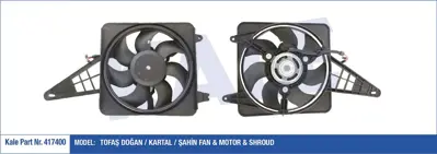 KALE 417400 Davlumbazlı Fan Motoru 417400 M131 Dks Kablolu (160w-300mm) GM 69402258, GM 69402295, GM 761837, GM 85012080, GM 85013265