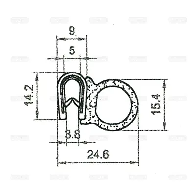 SOSA 10127 Kapı Lastiği Takım 10127 R12 GM 7702246269