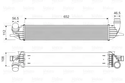 MAIS 144960001R Turbo Radyatörü 348200 Laguna-Iıı 2.0 Dcı (652x112x108) GM 144960001R, GM 8200424155, GM 8ML376745241, GM 7093105, GM 96625