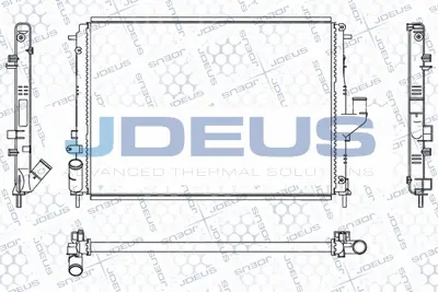 JDEUS M-0231050 Radyatör Ra0231050 Duster (10-) Logan (06-) 1.5 Dcı Klimalı GM 214100598R, GM 8200582026, GM 214101752R, GM 2140000Q2L, GM 2140000Q1K, GM 214104AA1A, GM 1093115, GM 8MK376787651, GM 637613, GM 214815057R