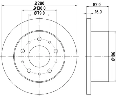 DELPHI BG4099T Fren Dıskı Arka GM 4246Z1, GM 4246Z3, GM 4249K9, GM K1341047080, GM 1341047080, GM 46833807, GM 51740248, GM 51856412, GM 1607880580, GM 4249A2