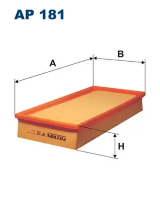 FILTRON AP 181 Hava Fıltresı GM MR127078, GM MR239025, GM 30644368, GM 30872785, GM 308727858, GM MR127077, GM MR239024, GM XR127077, GM 30812710, GM 30850831