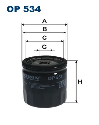 FILTRON OP 534 Yag Fıltresı GM 04105409AB