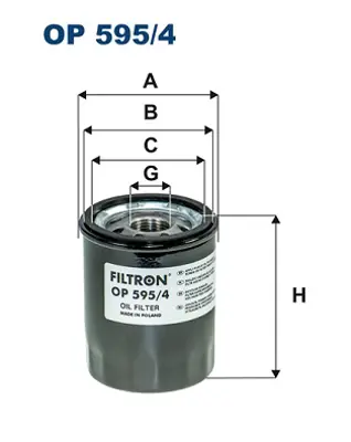 FILTRON OP 595/4 Yag Fıltresı GM 15208/AA160