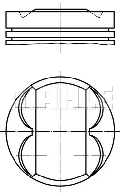 FEDERAL-MOGUL MOTORPARTS 87-70747 040 Pıston+segman GM 5896110