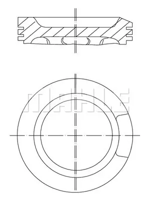 FEDERAL-MOGUL MOTORPARTS 87-72202 050 Pıston+segman GM 06A107065J