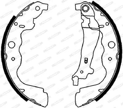 FERODO FSB4031 Fren Balatası Arka GM 7701210109, GM A4154200220, GM A7701210109, GM 4154200220, GM 6001549703, GM 4406000Q0E, GM 6001549704, GM 8660004228, GM 440208382R, GM 6001549705