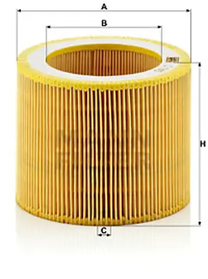 MANN FILTER C 1140 Hava Fıltresı GM 9891311, GM A0009891311, GM 24003664