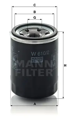 MANN FILTER W 610/2 Yag Fıltresı GM F/E3R/14302