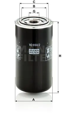 MANN FILTER WD 950/2 Hıdrolık Fıltresı GM 45191300