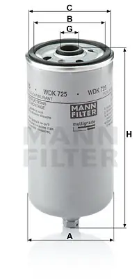 MANN FILTER WDK 725 Yakıt Fıltresı GM 51125030004