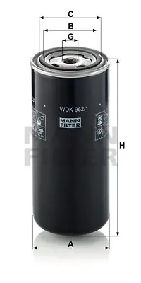 MANN FILTER WDK 962/1 Yakıt Fıltresı GM 20805349, GM 420799, GM 4207999, GM 8193841, GM 99484067, GM 1931100, GM 2991585, GM 1907460, GM 80676462, GM 4207993