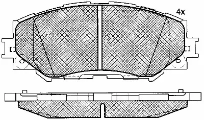 SANGSIN SP2093 Fren Balatası Ön GM 04465/12610