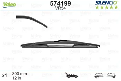 VALEO 574199 Sılecek Süpürgesı Arka GM 61617241986, GM 61627294429, GM 61627348571, GM 1607523580, GM 1635156280, GM 6423N3, GM 642317, GM 6423N4, GM 28790EA000, GM 1607523480