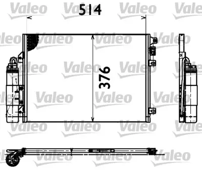 VALEO 860008 Klıma Radyatörü GM 7700428083, GM 8200024038, GM 8200106950, GM 2765000QAM, GM 2765000Q0G, GM 7700483083, GM 8200086193, GM 8200757789, GM 8200082193, GM 8200109650