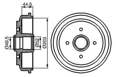 BOSCH 0986477149 Kampana Arka GM 7S61/1113/AA