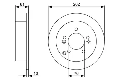 BOSCH 0986479345 Fren Dıskı Arka GM 584113K300, GM 5841139300, GM 5841139600, GM S5841139600, GM 584112H300, GM 584113S000, GM 5841136300, GM 5841139600AT, GM 584110A000, GM 5830217A00