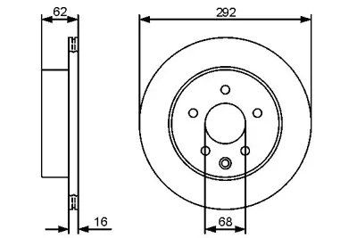 BOSCH 0986479453 Fren Dıskı Arka GM 43206/8H701