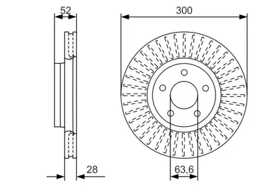 BOSCH 0986479D38 Fren Dıskı Ön GM 7G91/1125/EA