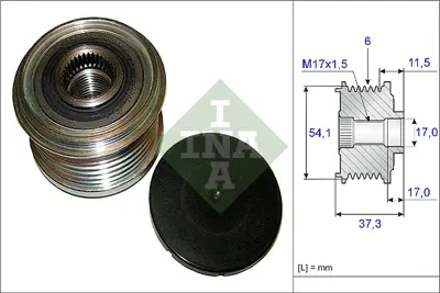 INA 535 0149 10 Alternatör Kasnagı GM 5702F4, GM 5702G2, GM 5705AX, GM 5705EE, GM 5705JF, GM K9661544880, GM 9661544880, GM A004TJ0081C, GM A004TJ0084, GM A004TJ0084A