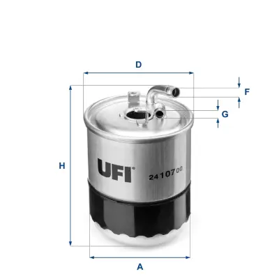 UFI 24.107.00 Yakıt Fıltresı GM 5175429AB, GM 71775532, GM K05117492, GM K05175429AB, GM 6420900152, GM 6420900452, GM 6420900552, GM 6420920101, GM 6420920501, GM 6420920701