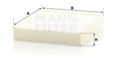 MANN FILTER CU 28 009 Polen Fıltresı GM JX6A/18D483/DA