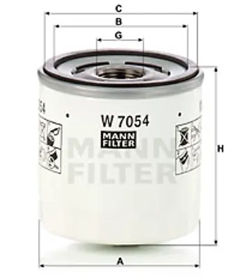 MANN FILTER W 7054 Yag Fıltresı GM HG9Q/6714/AA