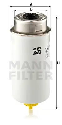 MANN FILTER WK 8158 Yakıt Fıltresı GM 6C11/9176/AB