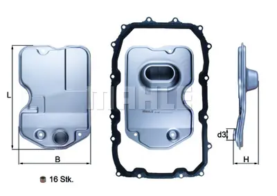 MAHLE HX 160KIT Sanzuman Yag Fıltresı GM 09D325429