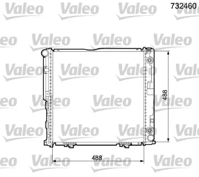 BEHR CR 291 000S Su Radyatörü GM 1245006202, GM 1245006303, GM A1245006202, GM A1245006303, GM A1245006203, GM 1245006203, GM 1245004803, GM A1245004803, GM 1062039, GM 8MK376712431