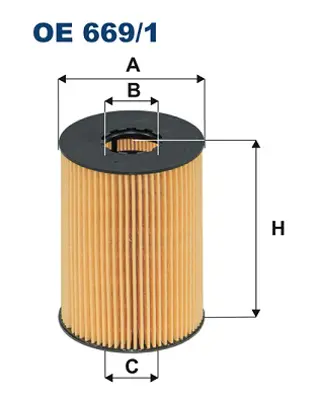 FILTRON OE 669/1 Yag Fıltresı GM 15209/2W200