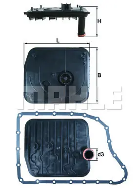 MAHLE HX 153D Sanzuman Yag Fıltresı GM 4M5P/7B155/AB